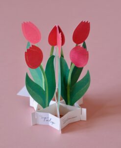 Carte Pop Up Tulipe