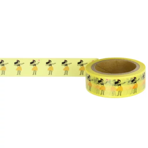 Masking tape Hula Girl