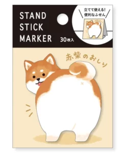 Notes autocollantes Chien Red Shiba Back