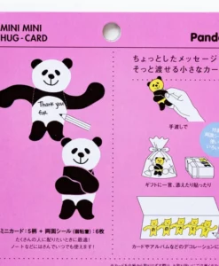 Mini Cartes Câlin Panda