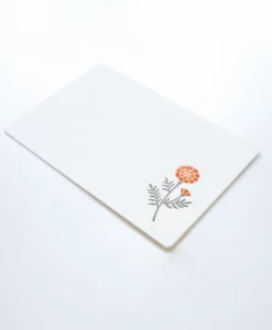 Set de mini cartes et enveloppes Letterpress Marigold