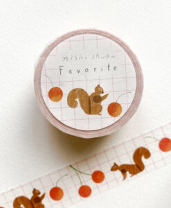 Washi tape Ecureuil Nishi Shuku