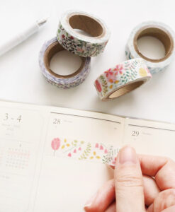 Washi tape Evasion florale