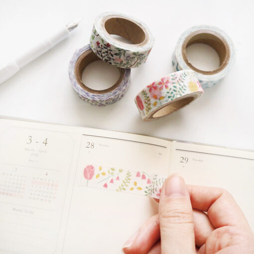 Washi tape Evasion florale