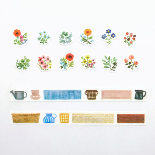 Masking Tape Gommettes Flower Garden Kalo