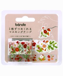 Masking tape Gommettes Le langage des fleurs – Coquelicots