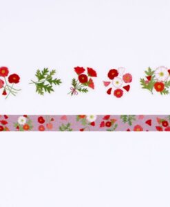 Masking tape Gommettes Le langage des fleurs – Coquelicots