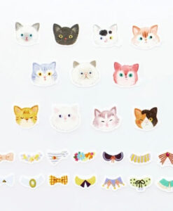 Masking Tape Gommettes Dressed Up Cats