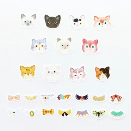 Masking Tape Gommettes Dressed Up Cats