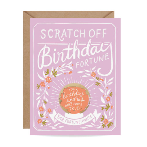 Carte à gratter Anniversaire Fortune