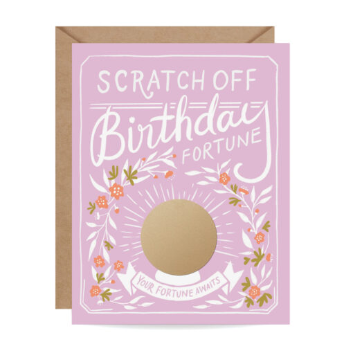 Carte à gratter Anniversaire Fortune