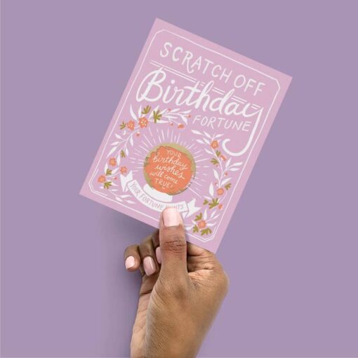 Carte à gratter Anniversaire Fortune