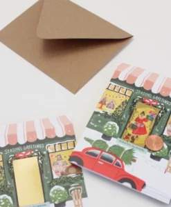 Carte à gratter Noël Boutique de jouets