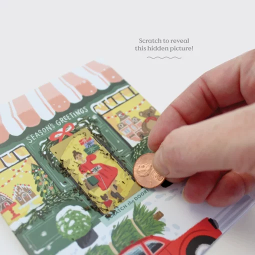 Carte à gratter Noël Boutique de jouets