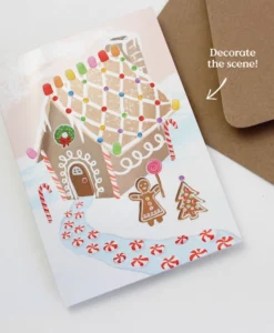 Calendrier De L'Avent DIY 2025 à Remplir - 24 Maisons En Carton à Décorer, Motif Village De Noël, Réutilisable