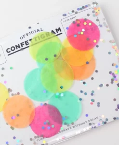 Carte confettis Disco