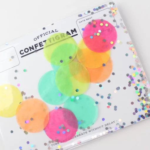 Carte confettis Disco