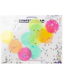 Carte confettis Disco