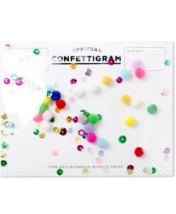 Carte confettis Pom Poms