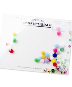 Carte confettis Pom Poms