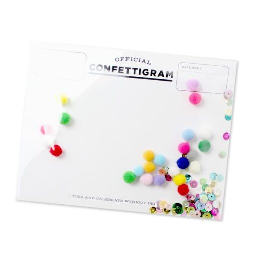 Carte confettis Pom Poms