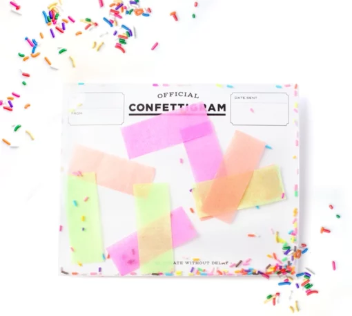 Carte confettis Sprinkles