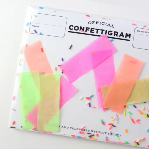 Carte confettis Sprinkles