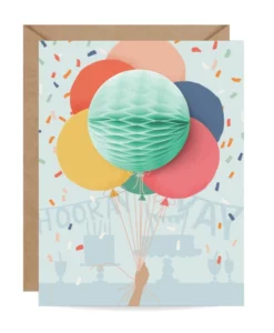 Carte Pop up Balloons