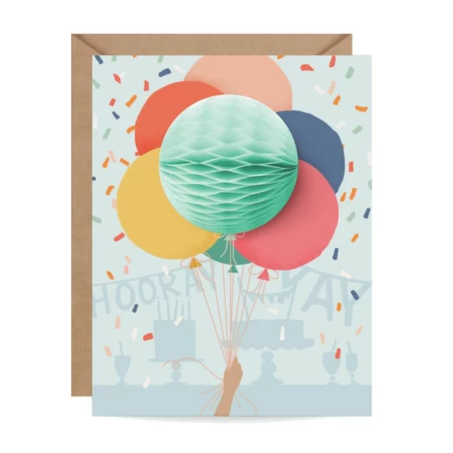 Carte Pop up Balloons