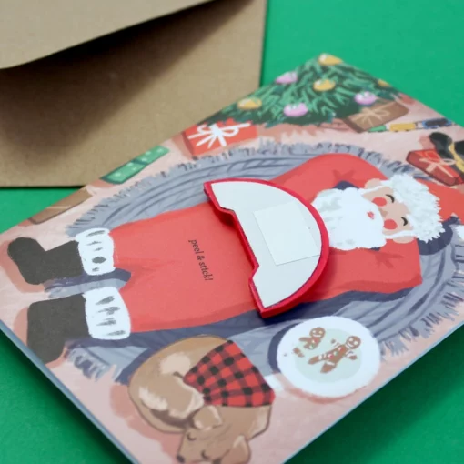 Carte Pop Up Cookie Break Santa