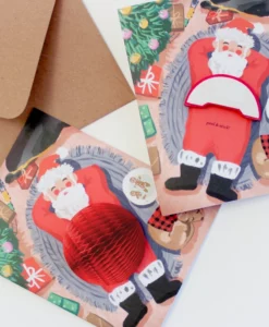 Carte Pop Up Cookie Break Santa