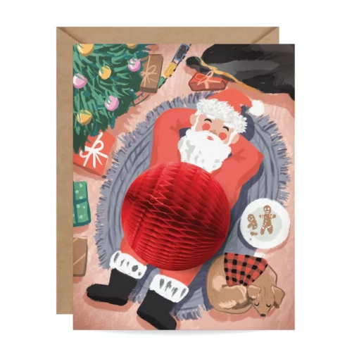 Carte Pop Up Cookie Break Santa