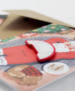 Carte Pop Up Cookie Break Santa