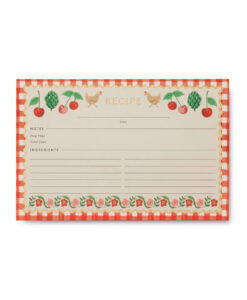 Fiches recettes Rifle Paper Co Cherry Farm (set de 12)