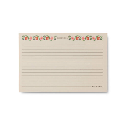 Fiches recettes Rifle Paper Co Cherry Farm (set de 12)