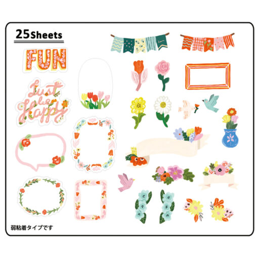 Flake Stickers Greeting Life – Flowers