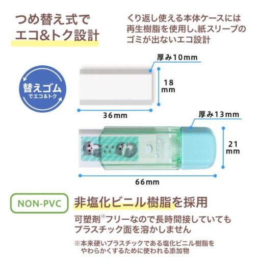 Gomme à étui Cat – Menthe