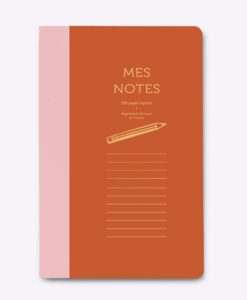 Cahier Bi-goûts rose et rouille Les Editions du Paon