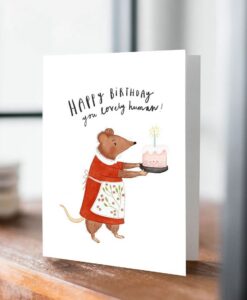 Carte anniversaire Souris