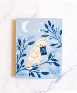 Carte Hibou des neiges Julia Kestner