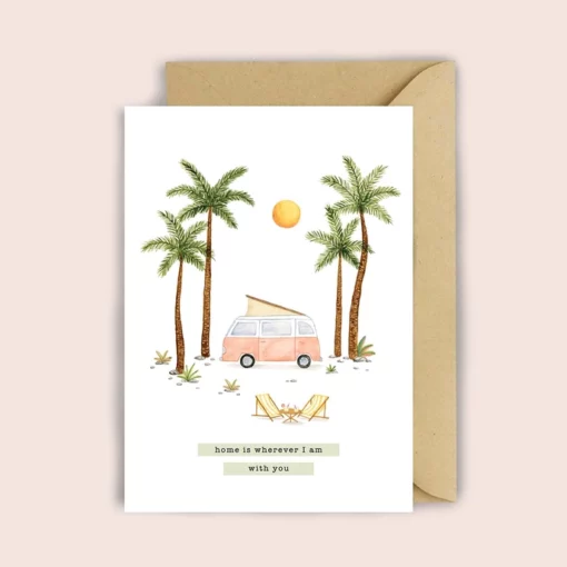 Carte Sunny Camper Luvter Paper