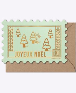 Carte Timbre Joyeux Noël Cache-cache