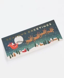 Carte Traîneau du Père Noël Rifle Paper Co