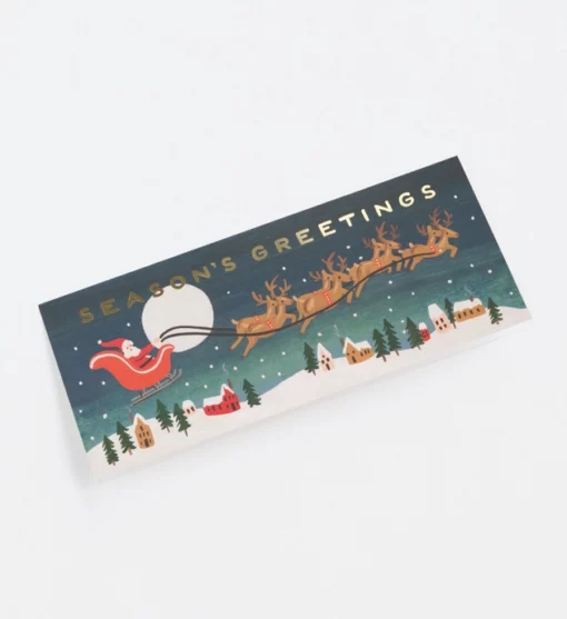 Carte Traîneau du Père Noël Rifle Paper Co