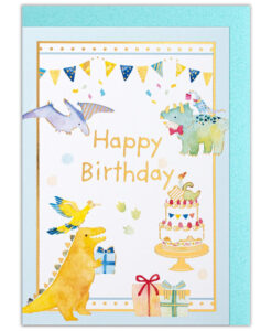 Mini carte anniversaire Dinosaure