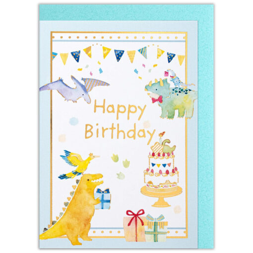 Mini carte anniversaire Dinosaure