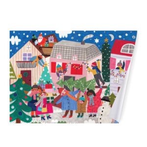 Papier cadeau Scène de Noël Daria Solak