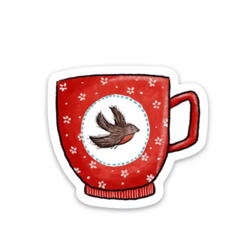 Sticker Tasse Rouge-Gorge