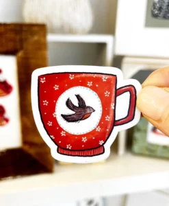 Sticker Tasse Rouge-Gorge