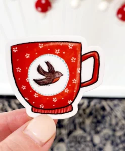 Sticker Tasse Rouge-Gorge